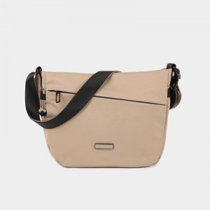 Dámské Crossbody Kabelky Hedgren Gravity Šedé Béžový | QAO2081JJ