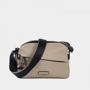 Dámské Crossbody Kabelky Hedgren Neutron Small Šedé Béžový | DMC643HB