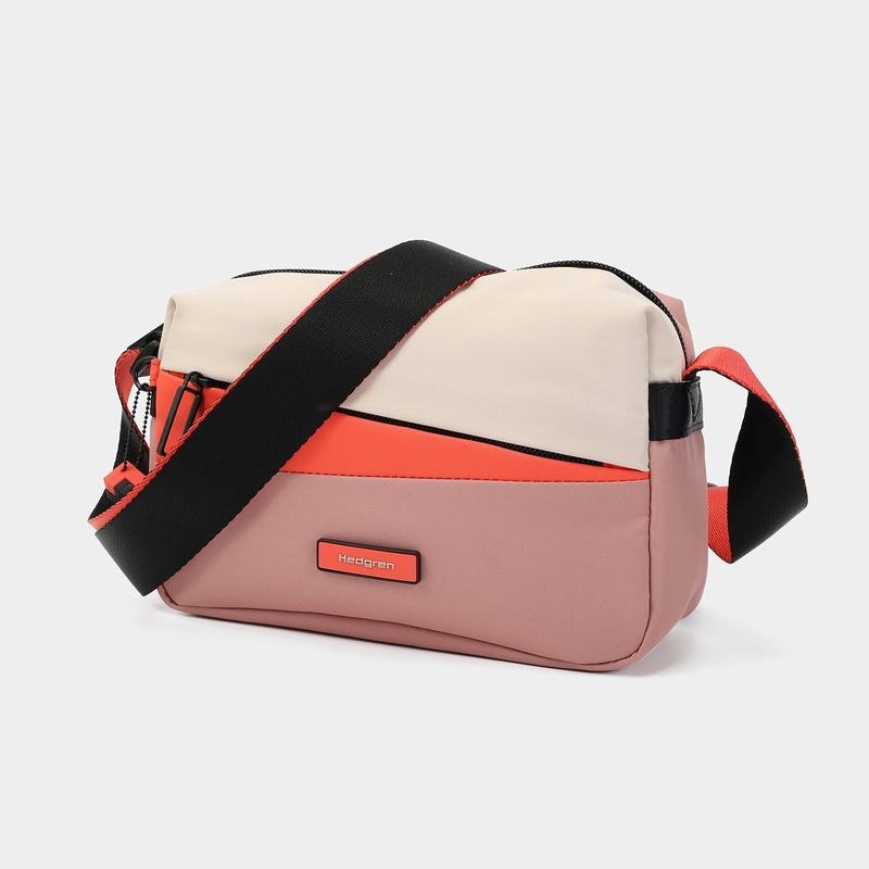 Dámské Crossbody Kabelky Hedgren Neutron Small Růžové Oranžové | VUP9492EY