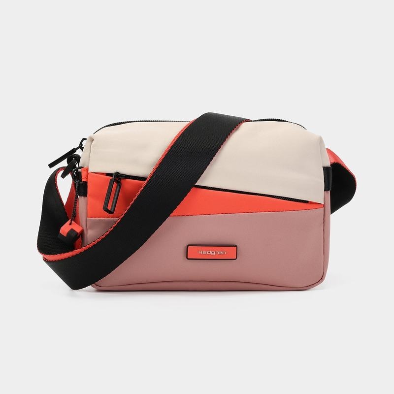 Dámské Crossbody Kabelky Hedgren Neutron Small Růžové Oranžové | VUP9492EY