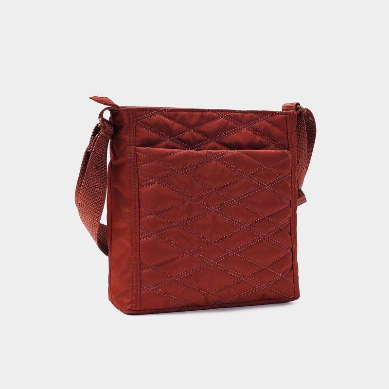 Dámské Crossbody Kabelky Hedgren Prošívaný Orva Rfid Červené Hnědé | CIL3391KO